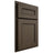 Shiloh Cabinetry Partial Overlay Landes Maple Plain Cut Perfect Brown Door