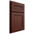 Shiloh Cabinetry Partial Overlay Landes Maple Plain Cut Sable Door