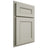 Shiloh Cabinetry Partial Overlay Landes Paintable Clary Sage Door