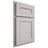Shiloh Cabinetry Partial Overlay Landes Paintable Light French Gray Door