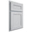 Shiloh Cabinetry Partial Overlay Landes Paintable Niebla Azul Door