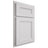Shiloh Cabinetry Partial Overlay Landes Paintable Polar Door