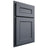 Shiloh Cabinetry Partial Overlay Landes Paintable Slate Tile Door