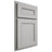 Shiloh Cabinetry Partial Overlay Landes Paintable Unusual Gray Door