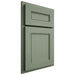 Shiloh Cabinetry Partial Overlay Landes Poplar Plain Cut Moss Door