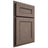 Shiloh Cabinetry Partial Overlay Landes Poplar Plain Cut River Rock Door