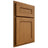 Shiloh Cabinetry Partial Overlay Landes Red Oak Plain Cut Autumn Door