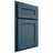 Shiloh Cabinetry Partial Overlay Landes Red Oak Plain Cut Hudson Door