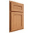 Shiloh Cabinetry Partial Overlay Landes Red Oak Plain Cut Medium Door
