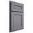 Shiloh Cabinetry Partial Overlay Landes White Oak Plain Cut Cadet Door