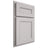 Shiloh Cabinetry Partial Overlay Landes White Oak Plain Cut Cotton Door
