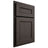 Shiloh Cabinetry Partial Overlay Landes White Oak Plain Cut Creekside Door