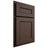 Shiloh Cabinetry Partial Overlay Landes White Oak Plain Cut Dusk Door