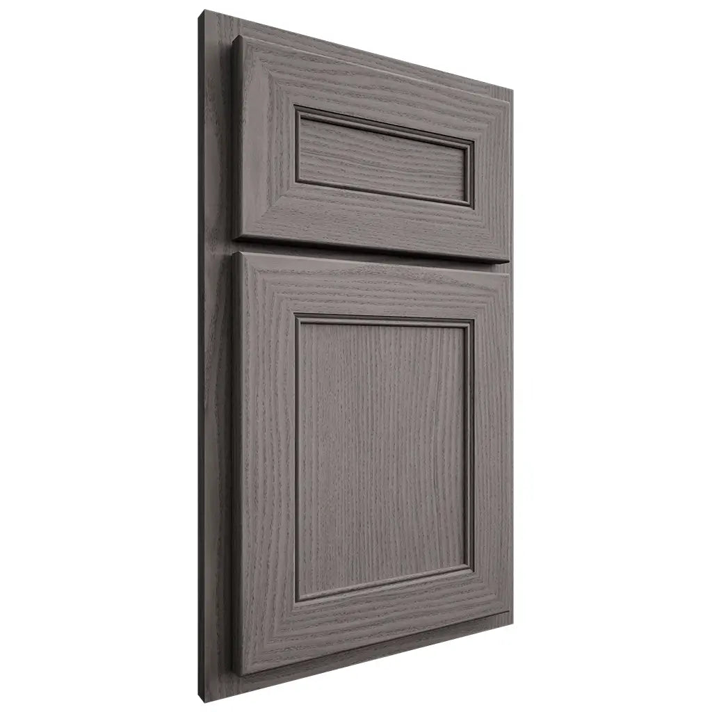 Shiloh Cabinetry Partial Overlay Landes White Oak Plain Cut Flagstone Door