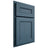 Shiloh Cabinetry Partial Overlay Landes White Oak Plain Cut Hudson Door