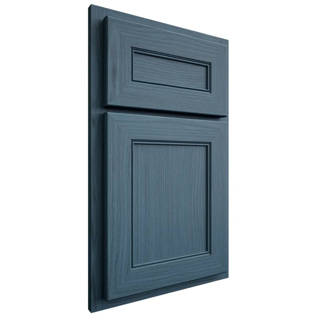 Shiloh Cabinetry Partial Overlay Landes White Oak Plain Cut Hudson Door