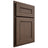 Shiloh Cabinetry Partial Overlay Landes White Oak Plain Cut Mineral Door