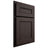 Shiloh Cabinetry Partial Overlay Landes White Oak Plain Cut Morel Door