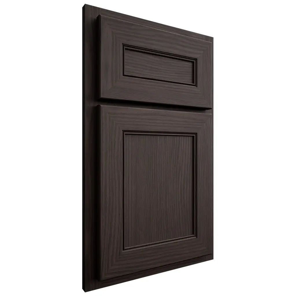 Shiloh Cabinetry Partial Overlay Landes White Oak Plain Cut Morel Door