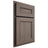 Shiloh Cabinetry Partial Overlay Landes White Oak Quarter Sawn Clay Door