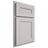 Shiloh Cabinetry Partial Overlay Landes White Oak Quarter Sawn Cotton Door