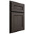 Shiloh Cabinetry Partial Overlay Landes White Oak Quarter Sawn Creekside Door