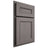 Shiloh Cabinetry Partial Overlay Landes White Oak Quarter Sawn Flagstone Door