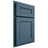 Shiloh Cabinetry Partial Overlay Landes White Oak Quarter Sawn Hudson Door