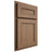 Shiloh Cabinetry Partial Overlay Landes White Oak Quarter Sawn Medium Door