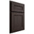Shiloh Cabinetry Partial Overlay Landes White Oak Quarter Sawn Morel Door