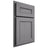 Shiloh Cabinetry Partial Overlay Landes White Oak Quarter Sawn Sterling Door