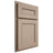 Shiloh Cabinetry Partial Overlay Landes White Oak Quarter Sawn Straw Door