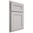 Shiloh Cabinetry Partial Overlay Landes White Oak Rift Cut Cotton Door