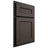 Shiloh Cabinetry Partial Overlay Landes White Oak Rift Cut Creekside Door