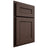 Shiloh Cabinetry Partial Overlay Landes White Oak Rift Cut Dusk Door