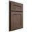 Shiloh Cabinetry Partial Overlay Landes White Oak Rift Cut Mineral Door