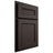 Shiloh Cabinetry Partial Overlay Landes White Oak Rift Cut Morel Door