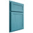 Shiloh Cabinetry Partial Overlay Malibu Alder Plain Cut Aqua Door