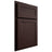 Shiloh Cabinetry Partial Overlay Malibu Alder Plain Cut Bistre Door