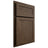 Shiloh Cabinetry Partial Overlay Malibu Alder Plain Cut Caviar Door