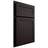 Shiloh Cabinetry Partial Overlay Malibu Alder Plain Cut Espresso Door