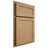 Shiloh Cabinetry Partial Overlay Malibu Alder Plain Cut Natural Door