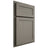 Shiloh Cabinetry Partial Overlay Malibu Alder Plain Cut Thyme Door