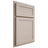 Shiloh Cabinetry Partial Overlay Malibu Alder Plain Cut White Sands Door