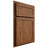 Shiloh Cabinetry Partial Overlay Malibu Cherry Plain Cut Carob Door