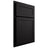 Shiloh Cabinetry Partial Overlay Malibu Cherry Plain Cut Espresso Door