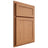 Shiloh Cabinetry Partial Overlay Malibu Cherry Plain Cut Natural Door