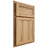 Shiloh Cabinetry Partial Overlay Malibu Hickory Plain Cut Natural Door