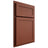 Shiloh Cabinetry Partial Overlay Malibu Maple Plain Cut Cayenne Door