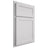 Shiloh Cabinetry Partial Overlay Malibu Paintable Arctic Door